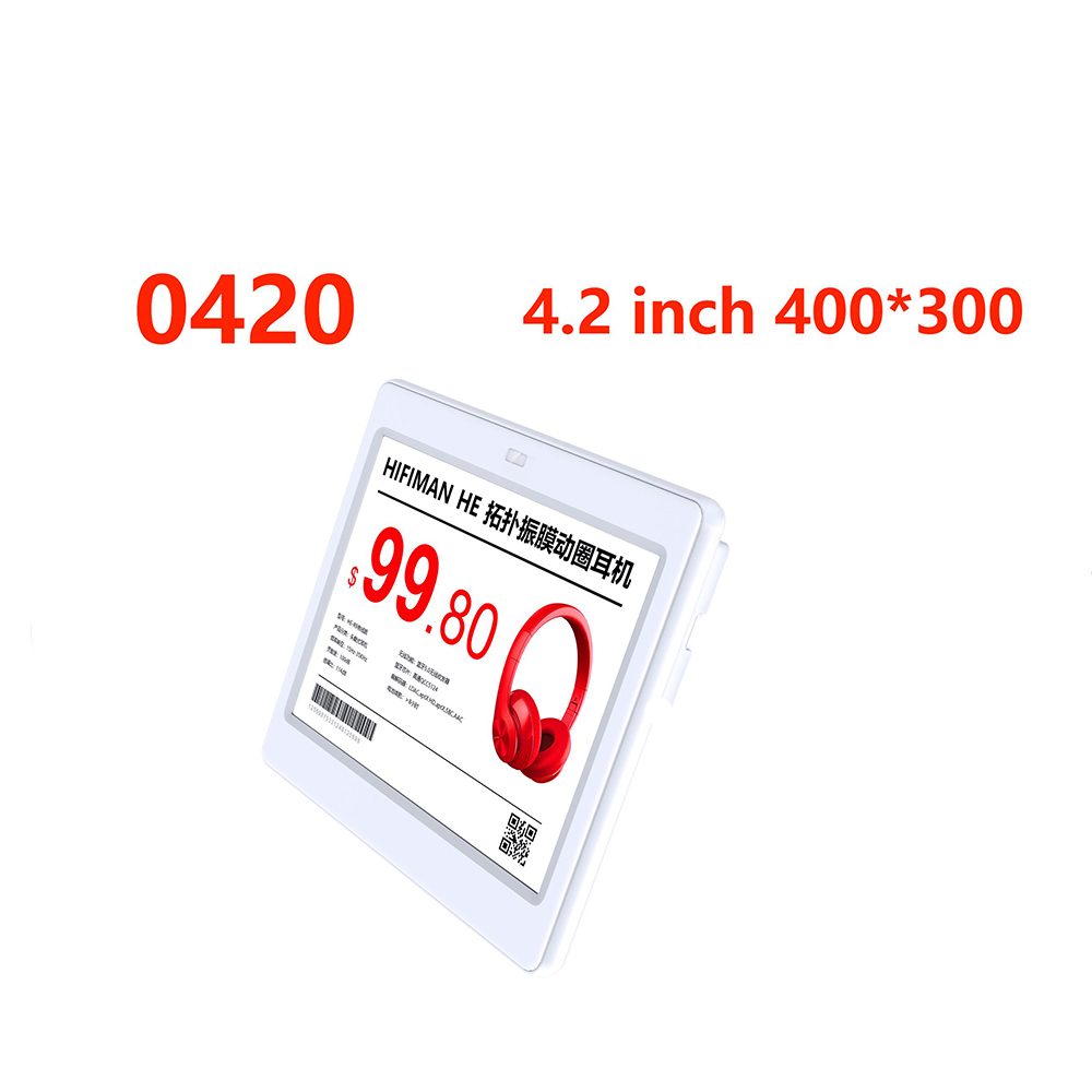 4,2 polegadas 3 cores display de etiqueta de prateleira eletrônica cor preto branco vermelho